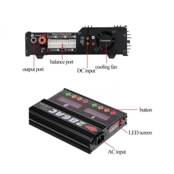 2B6AC dual 50W Multi Charger