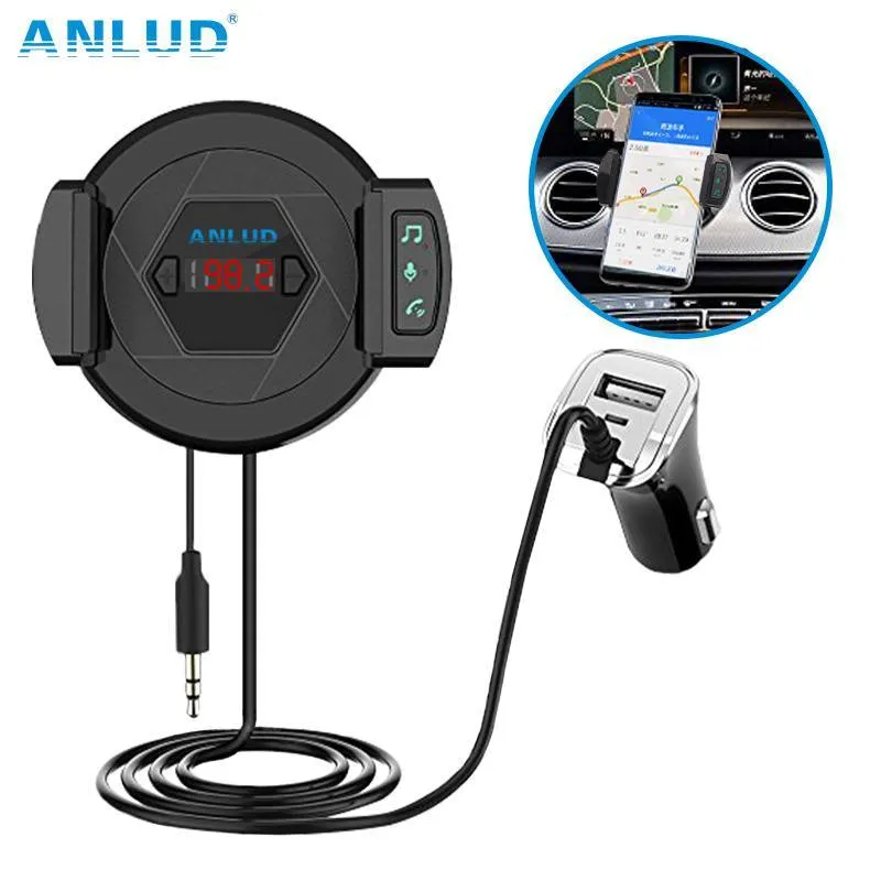 ANLUD Multi Functions Bluetooth 4.1 FM Transmitter Car Charger Handsfree MP3 Music Audio Player