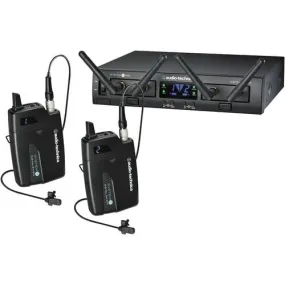 Audio-Technica ATW-1311L System 10 Pro Rack-Mount Digital Dual Lavalier Mic System 24 Ghz