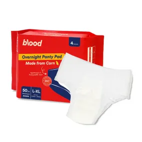 Blood Overnight Panty Pad, 50cm, L-XL, 4pcs