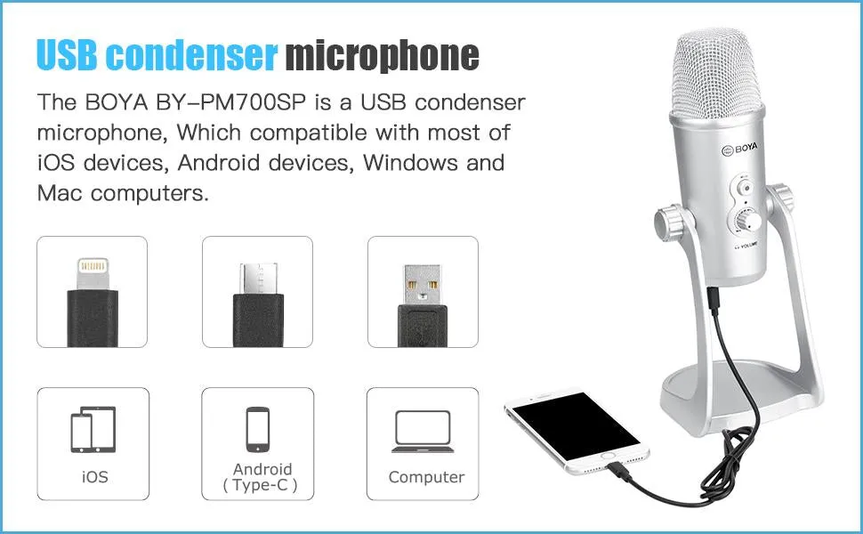 BOYA USB MICROPHONE USB BY-PM700SP