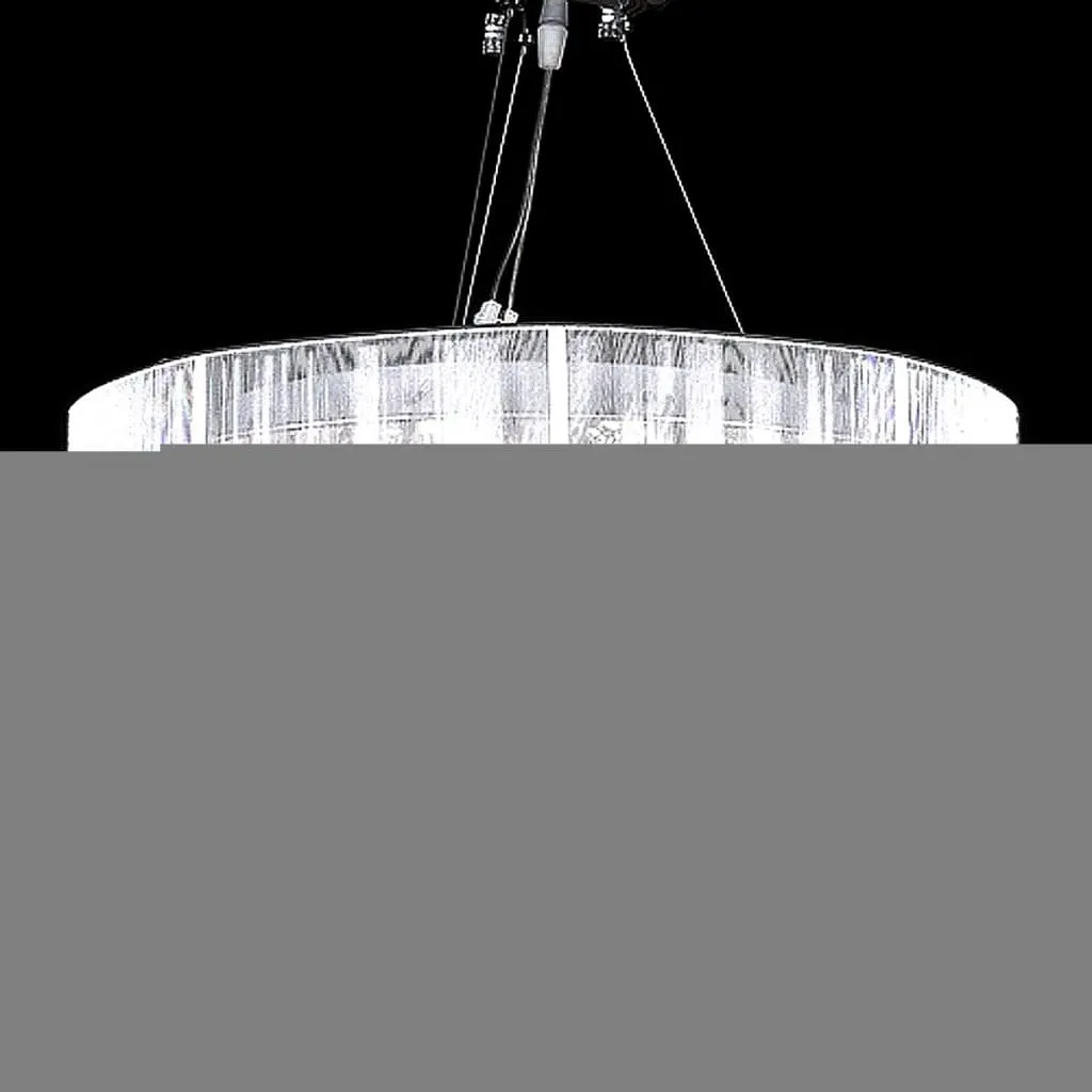 Chandelier with 85 Crystals White