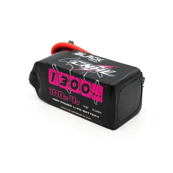 CNHL Black Series 1300mAh 14.8V 4S 100C Lipo Battery with XT60 Plug