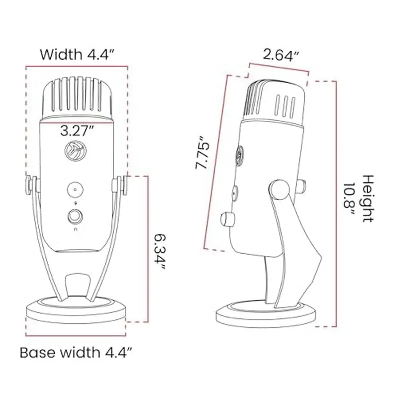 Colonna Professional USB Condenser Microphone