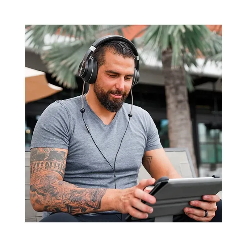 DefenderShield EMF Radiation-Free Air Tube Over-Ear Headphones