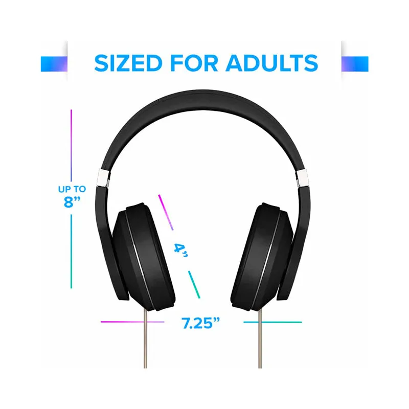 DefenderShield EMF Radiation-Free Air Tube Over-Ear Headphones