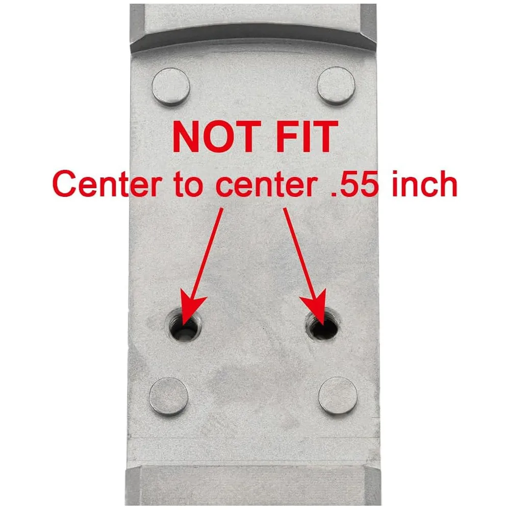 DPP Titanium Mount/Adapter Plate Compatible with RMR Cut Slide Without Thread Post and Holosun 407K/507K/EPS Carry/EPS/RomeoZero