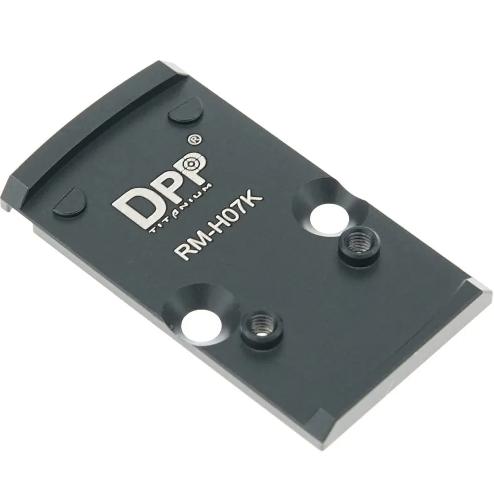 DPP Titanium Mount/Adapter Plate Compatible with RMR Cut Slide Without Thread Post and Holosun 407K/507K/EPS Carry/EPS/RomeoZero