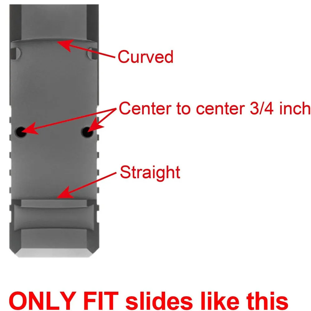 DPP Titanium Mount/Adapter Plate Compatible with RMR Cut Slide Without Thread Post and Holosun 407K/507K/EPS Carry/EPS/RomeoZero