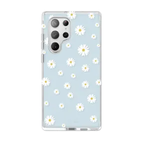 Galaxy S23 Ultra Cosmo Case -Blue Daisy