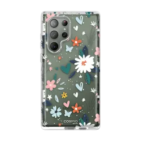 Galaxy S23 Ultra Cosmo Case -Flowers/Hearts