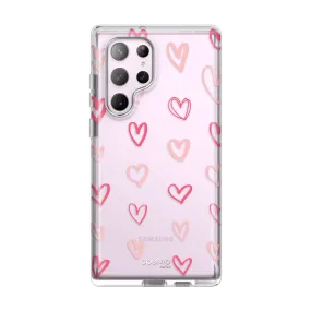 Galaxy S23 Ultra Cosmo Case -Pink Hearts