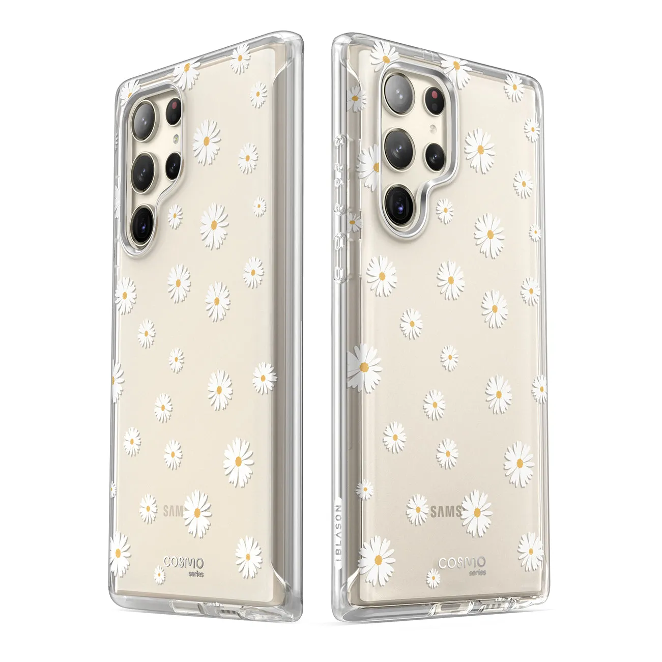 Galaxy S23 Ultra Cosmo Case -White Daisy