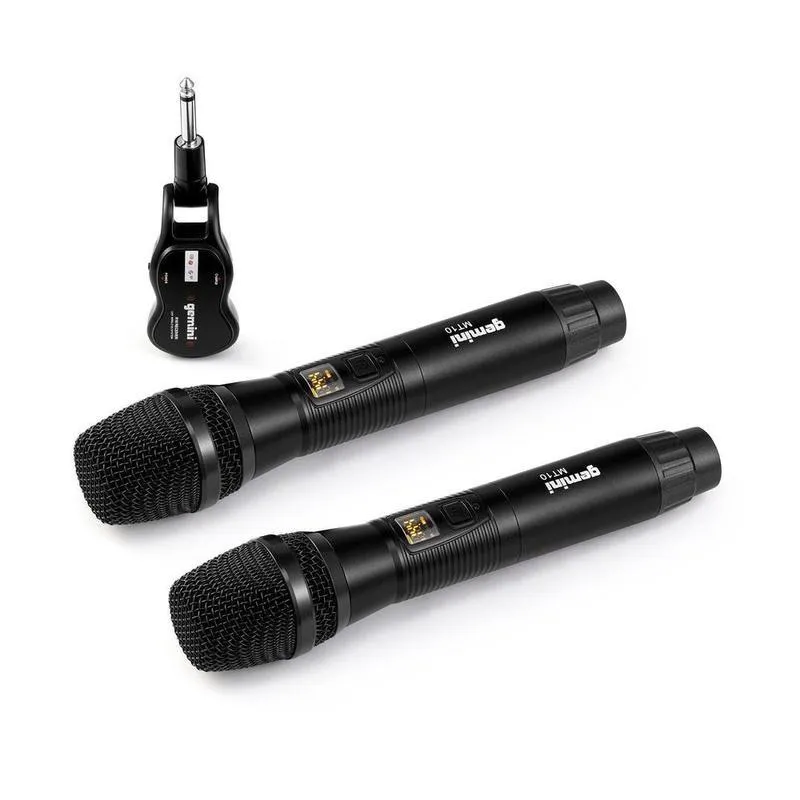 Gemini GMU-M200 Dual Handheld Wireless UHF Microphone System