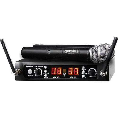 Gemini UHF-4200M Wireless Microphone System