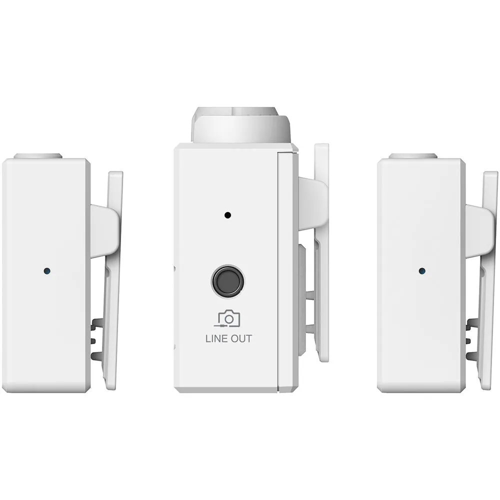 Hollyland LARK 150 2-Person Compact Digital Wireless Microphone System (2.4 GHz, White)