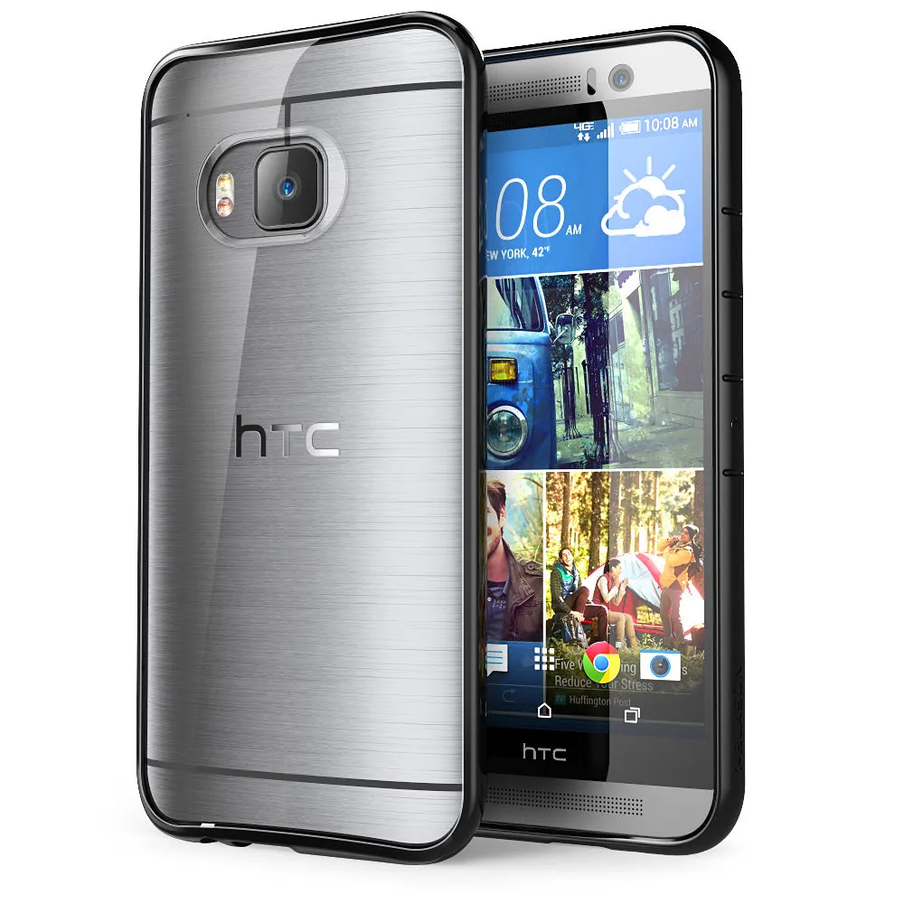 HTC One (M9) Halo Case-Clear/Black