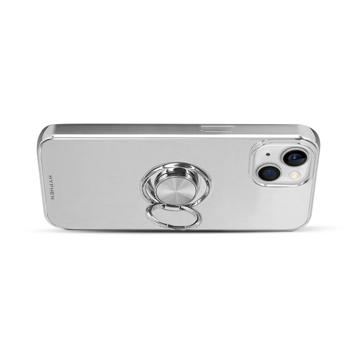 HYPHEN AXIO Clear Ring Case for iPhone 14 - Silver