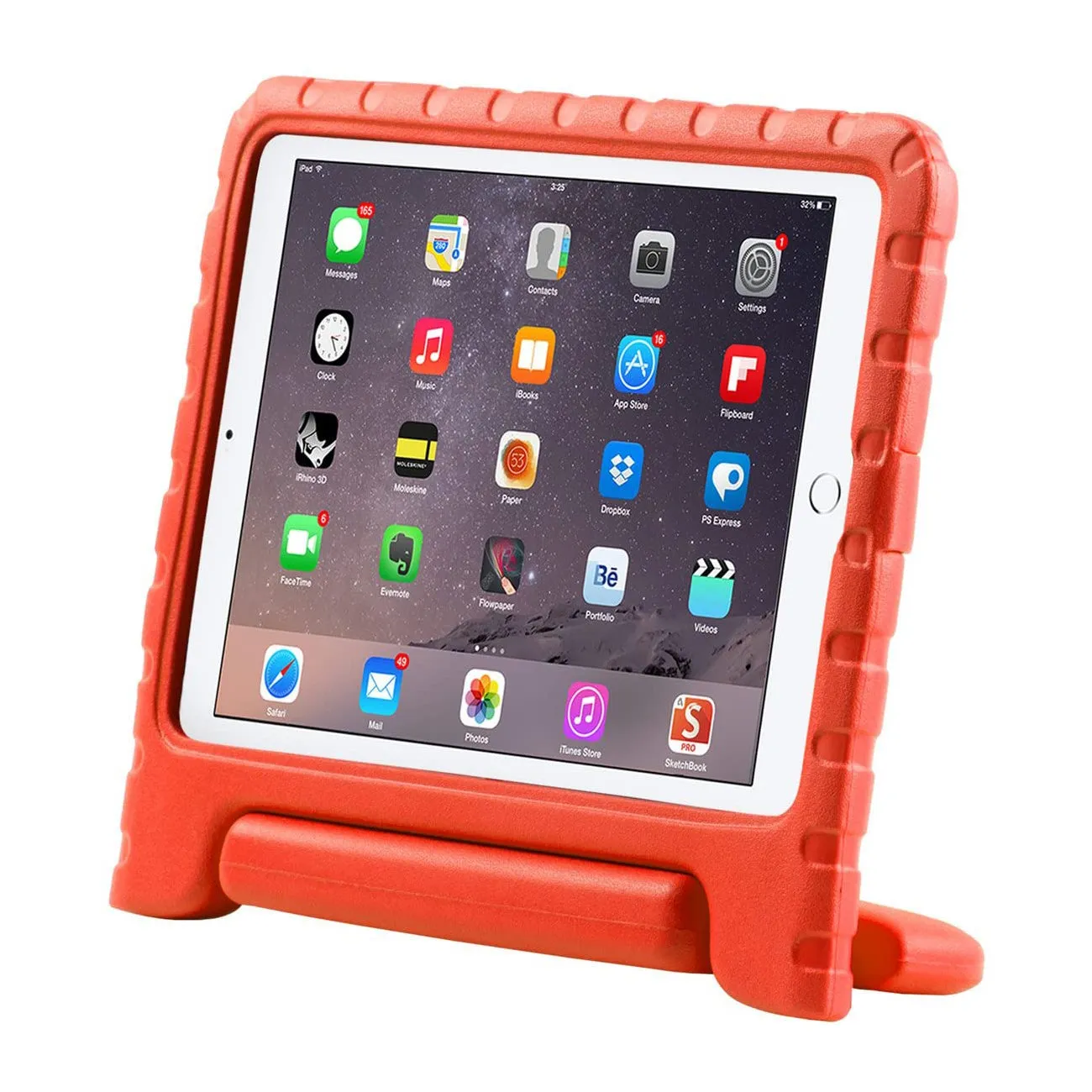 iPad 9.7 inch (2017 & 2018) Armorbox Kido Case-Red