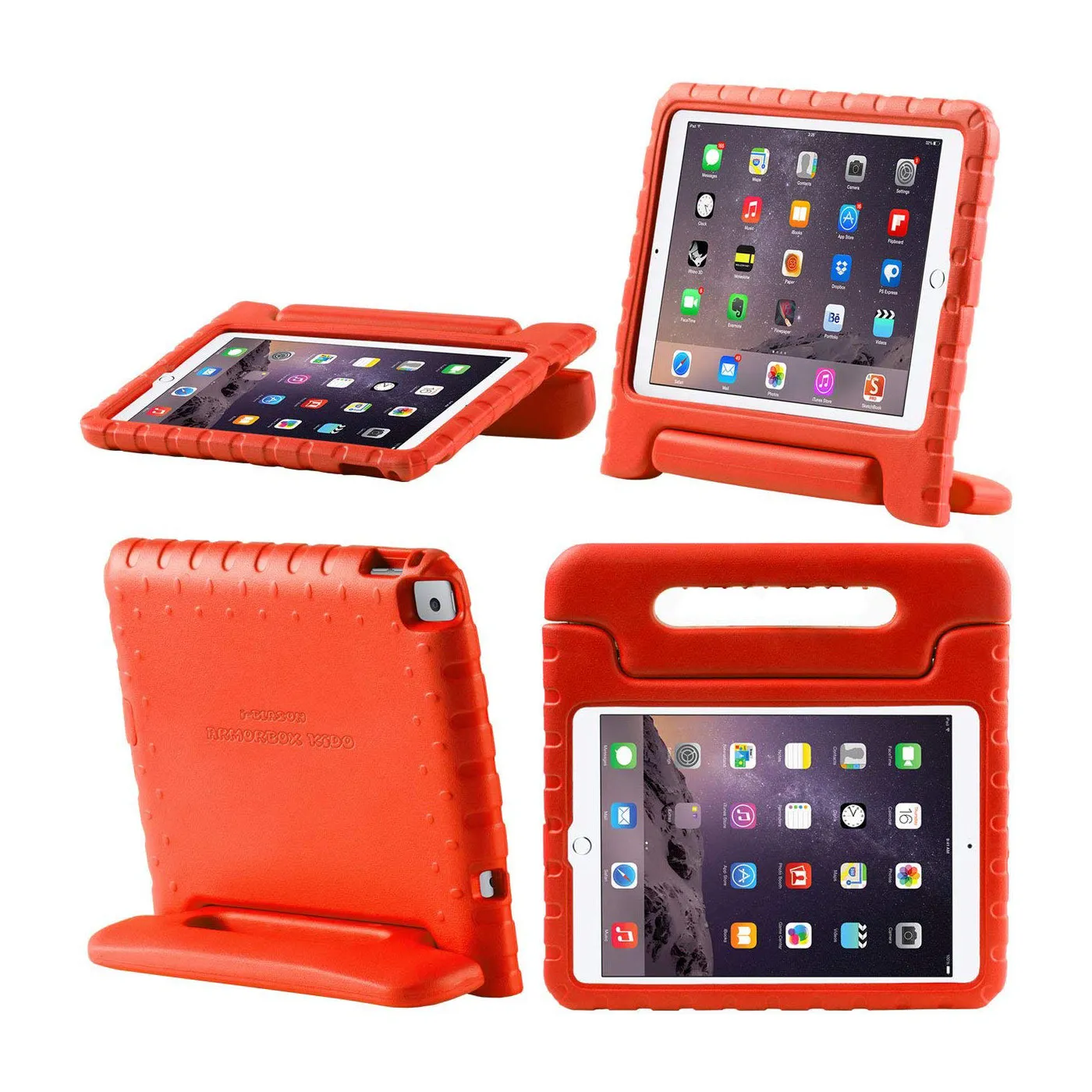 iPad 9.7 inch (2017 & 2018) Armorbox Kido Case-Red