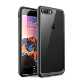 iPhone 8 Plus Unicorn Beetle Style Slim Clear Case-Black