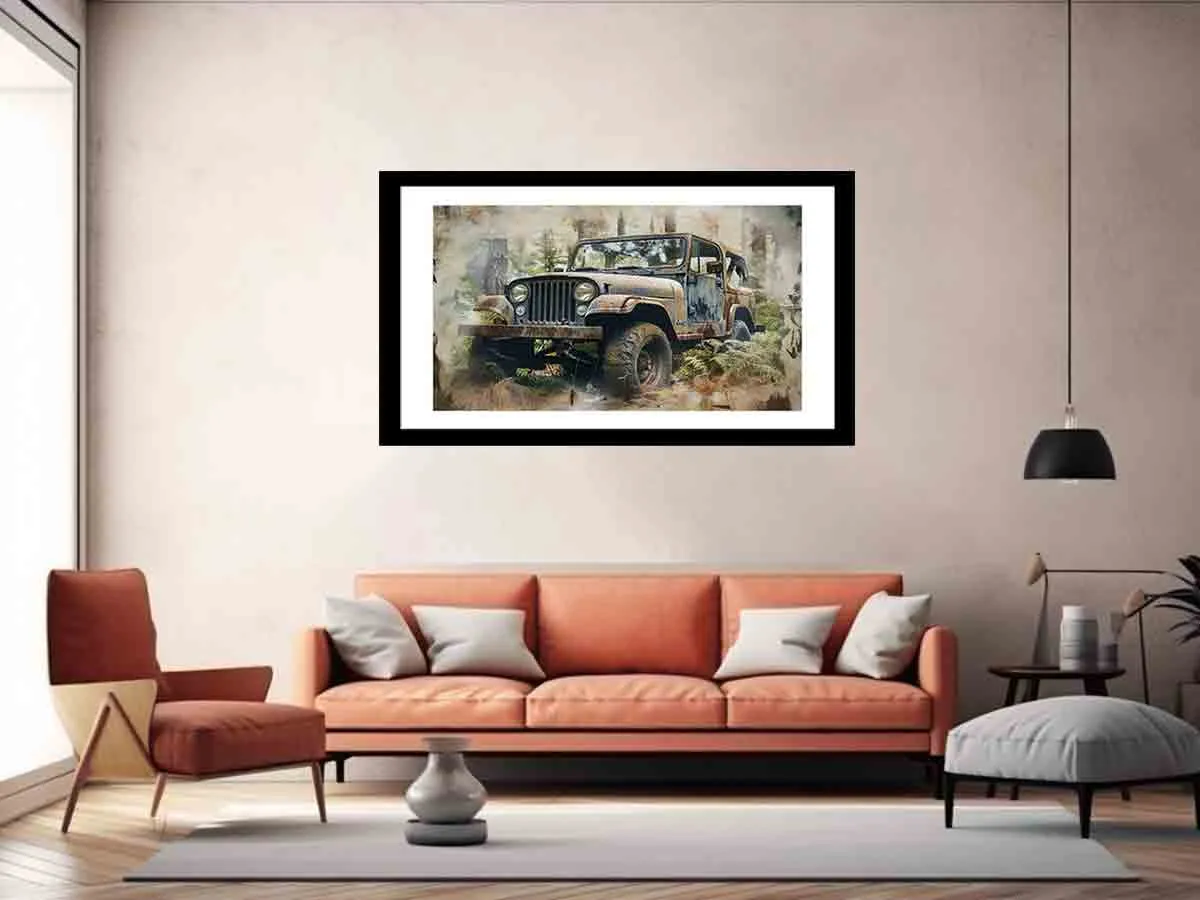 Jeep Framed Print - Premium Quality Photography on Archival Paper - Ready to Hang