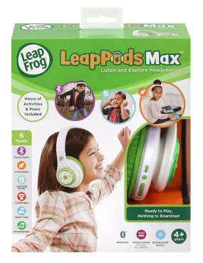 LeapFrog LeapPods Max | Immersive Wireless Over-Ear Headphones for Kids | Suitable for Boys & Girls 4, 5, 6, 7, 8 Years