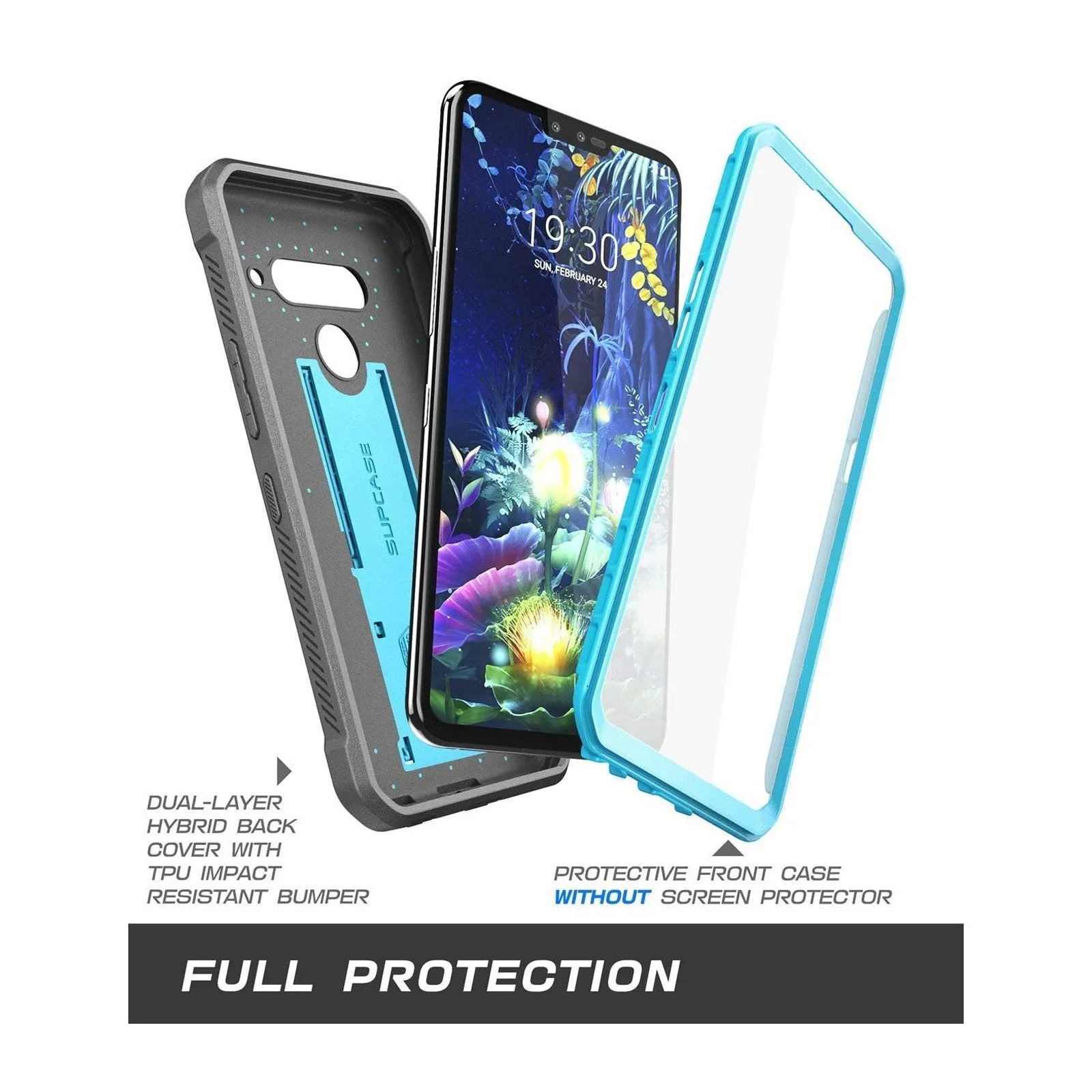 LG V50 ThinQ Unicorn Beetle Pro Full-Body Holster Case-Blue