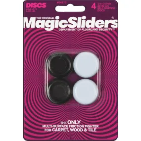 Magic Sliders 1-1/8 In. Round Grip Tip Furniture Glide,(4-Pack)