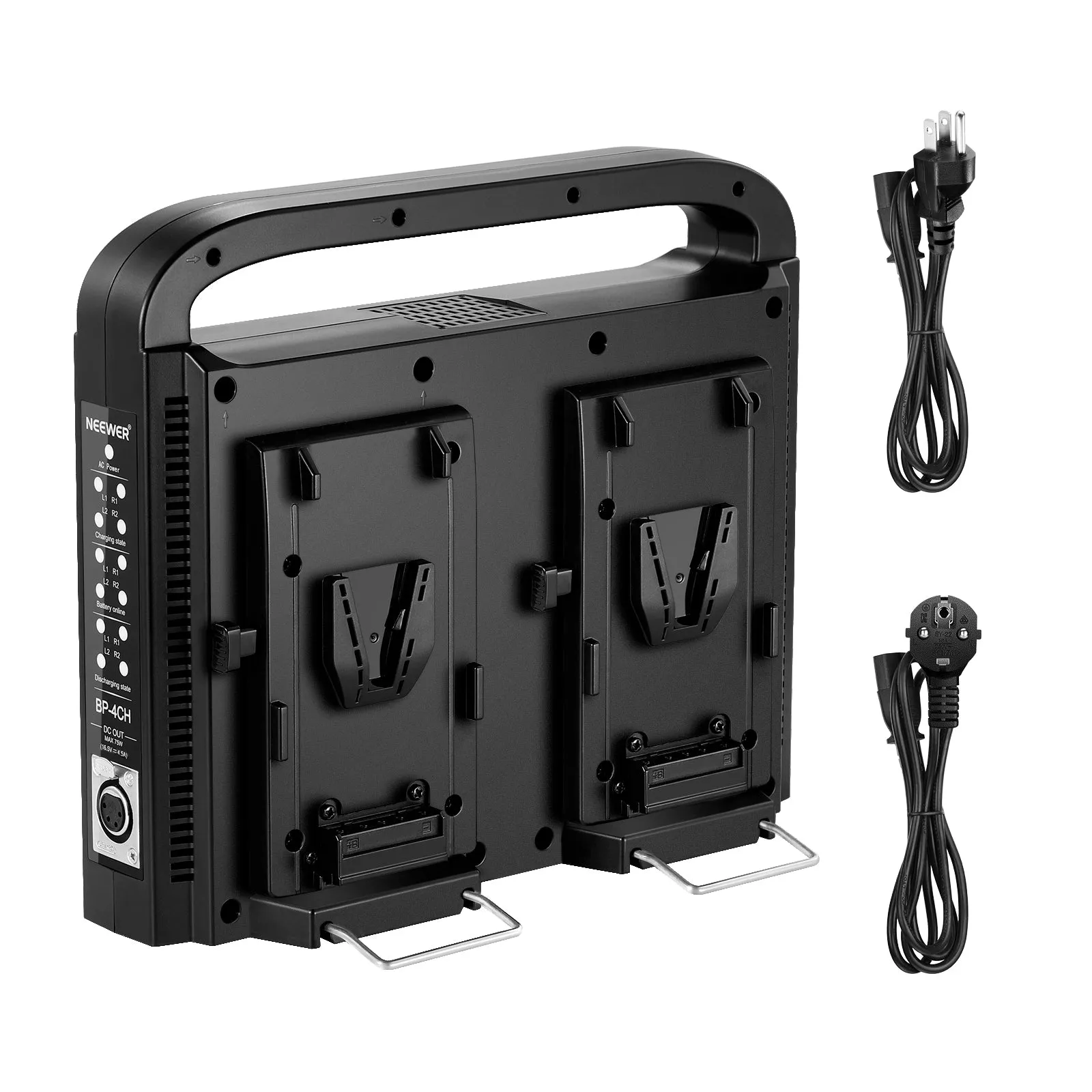 NEEWER BP-4CH 4-Channel V-Mount V-Lock Battery Charger