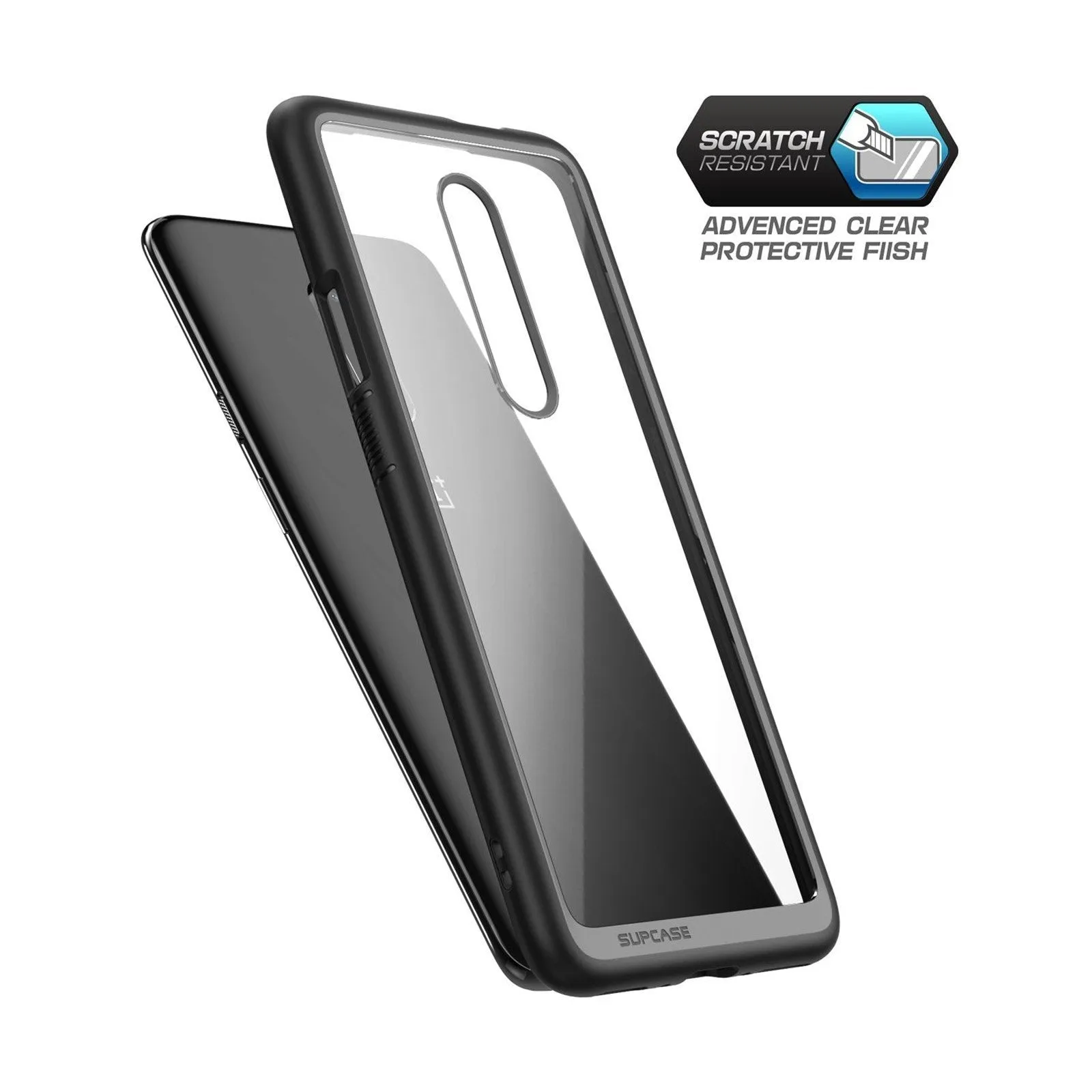 OnePlus 7 Pro Unicorn Beetle Style Slim Clear Case-Black