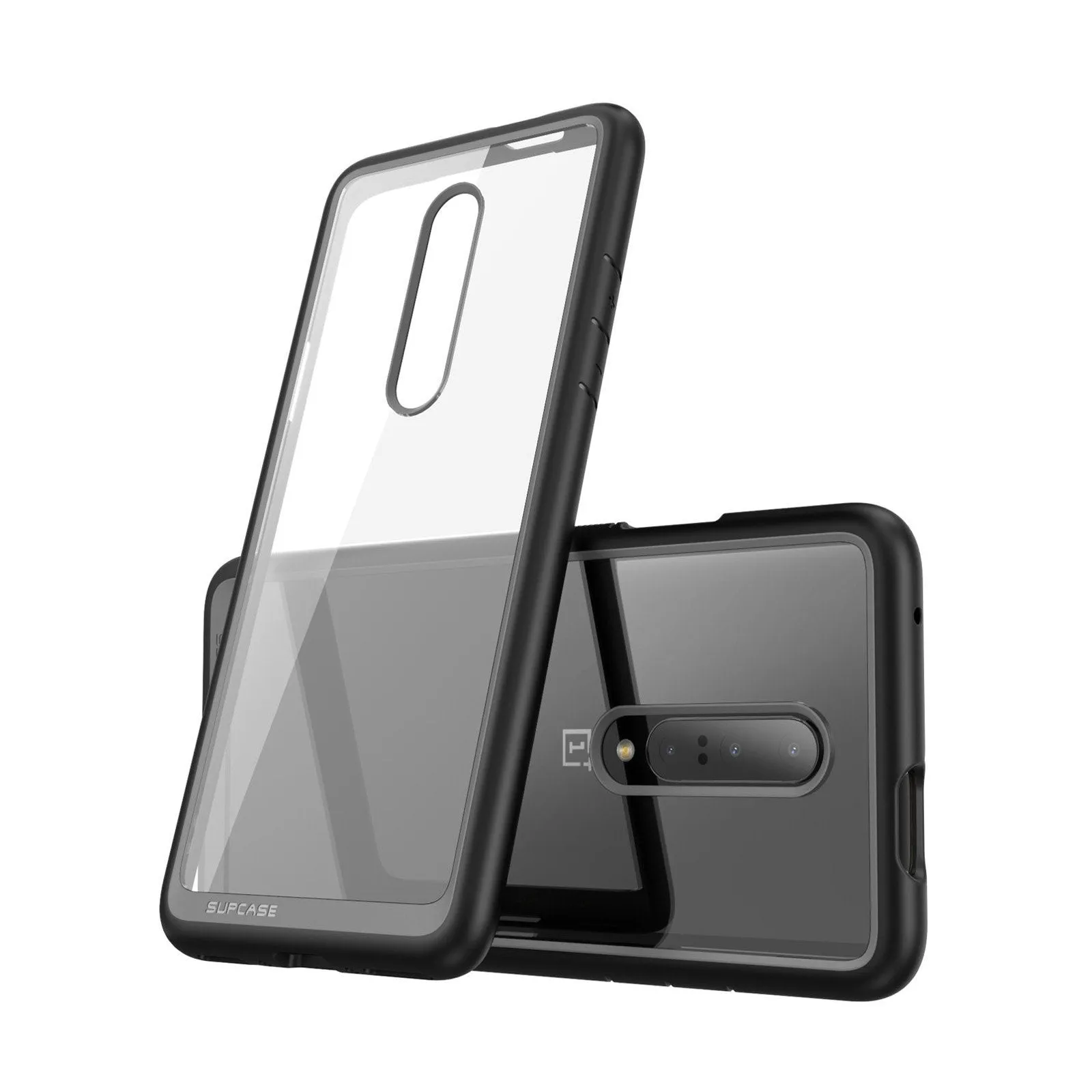 OnePlus 7 Pro Unicorn Beetle Style Slim Clear Case-Black