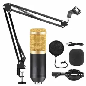 Professional Condenser Microphone Kit Bm800 Gold