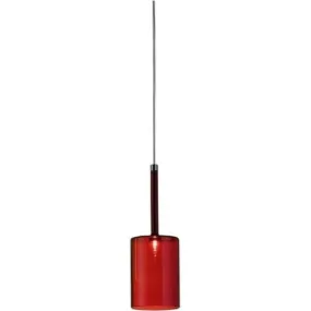 Red, Grey, Crystal And Bronze Medium Spillray Pendant From Axo Light