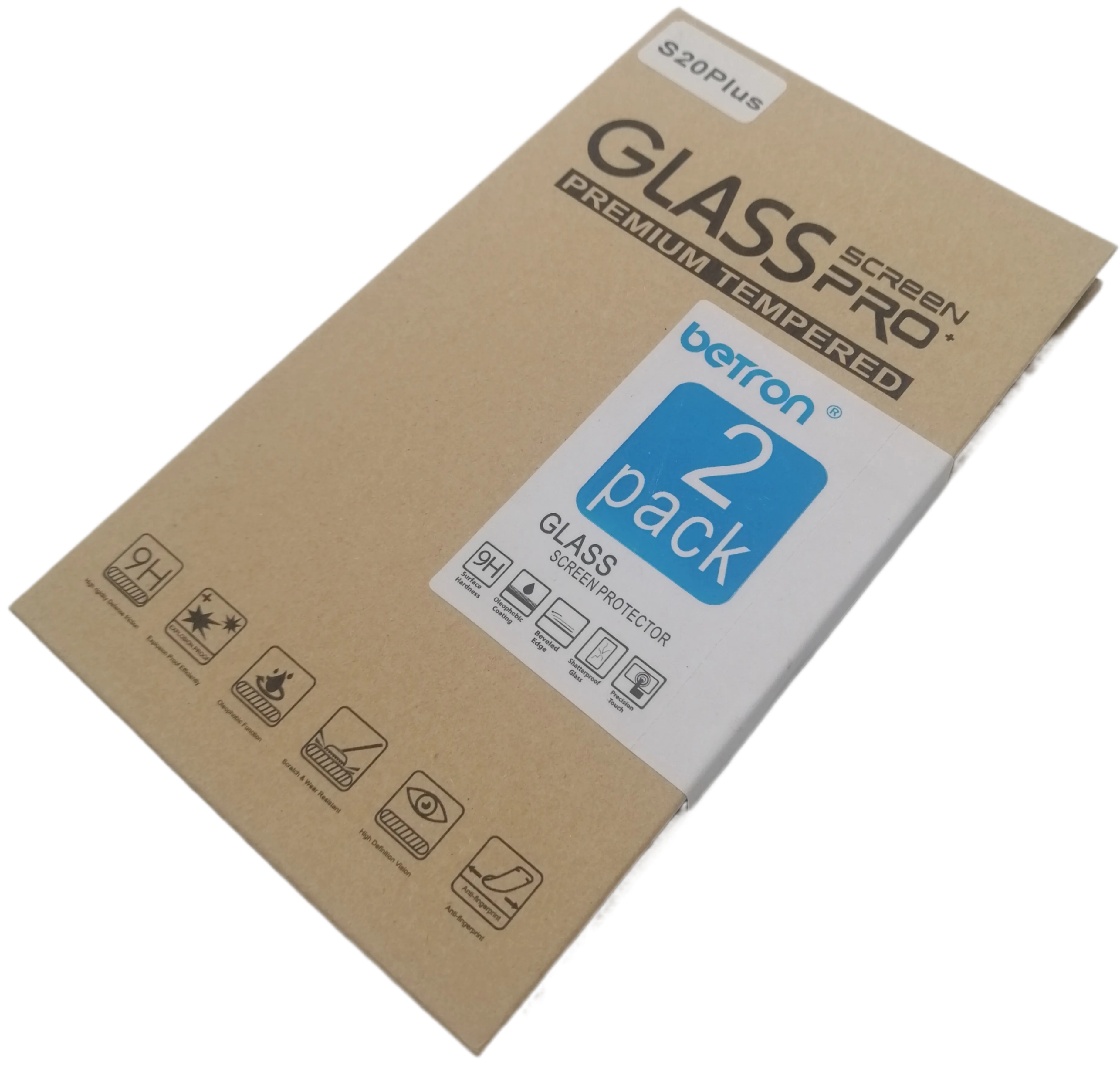 Screen Protector for Samsung Galaxy S20 Plus Tempered Glass, 9 H Surface Hardness