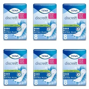 TENA Lady Discreet Extra Plus Pads - 12 Packs of 8 - Free UK P&P