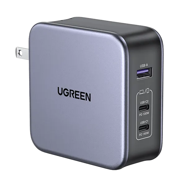 UGREEN Nexode 140W USB C GaN Charger-3 Ports Wall Charger