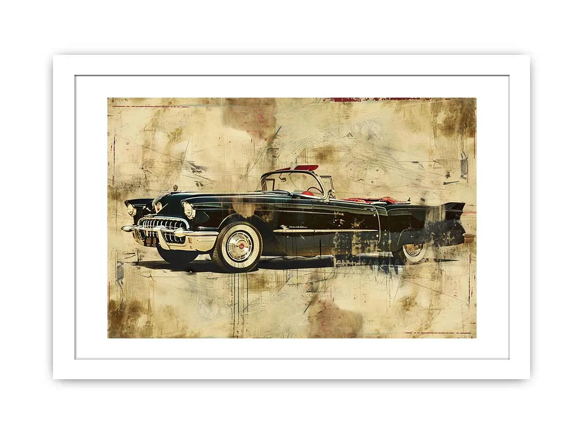 Vintage Car Framed Print - High-Quality, Ready-to-Hang Art