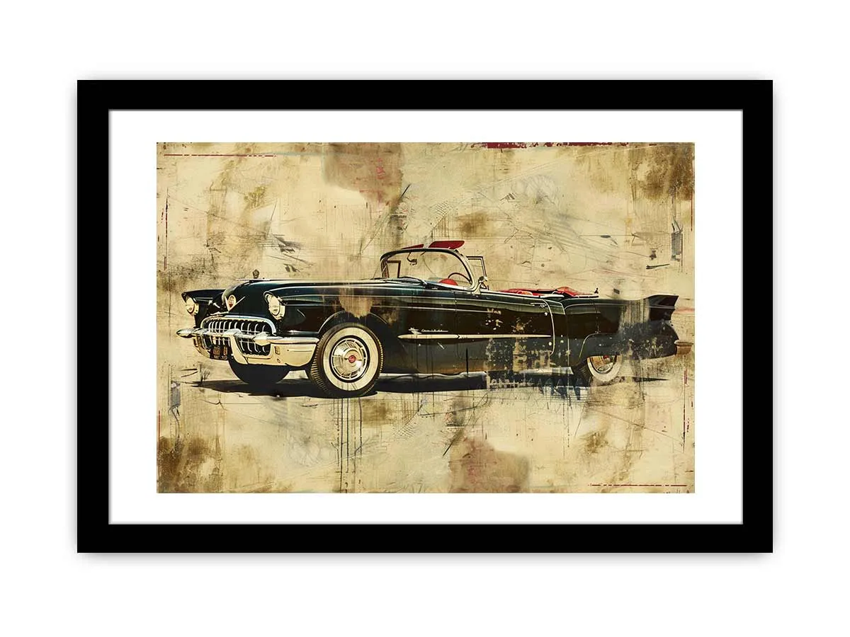 Vintage Car Framed Print - High-Quality, Ready-to-Hang Art