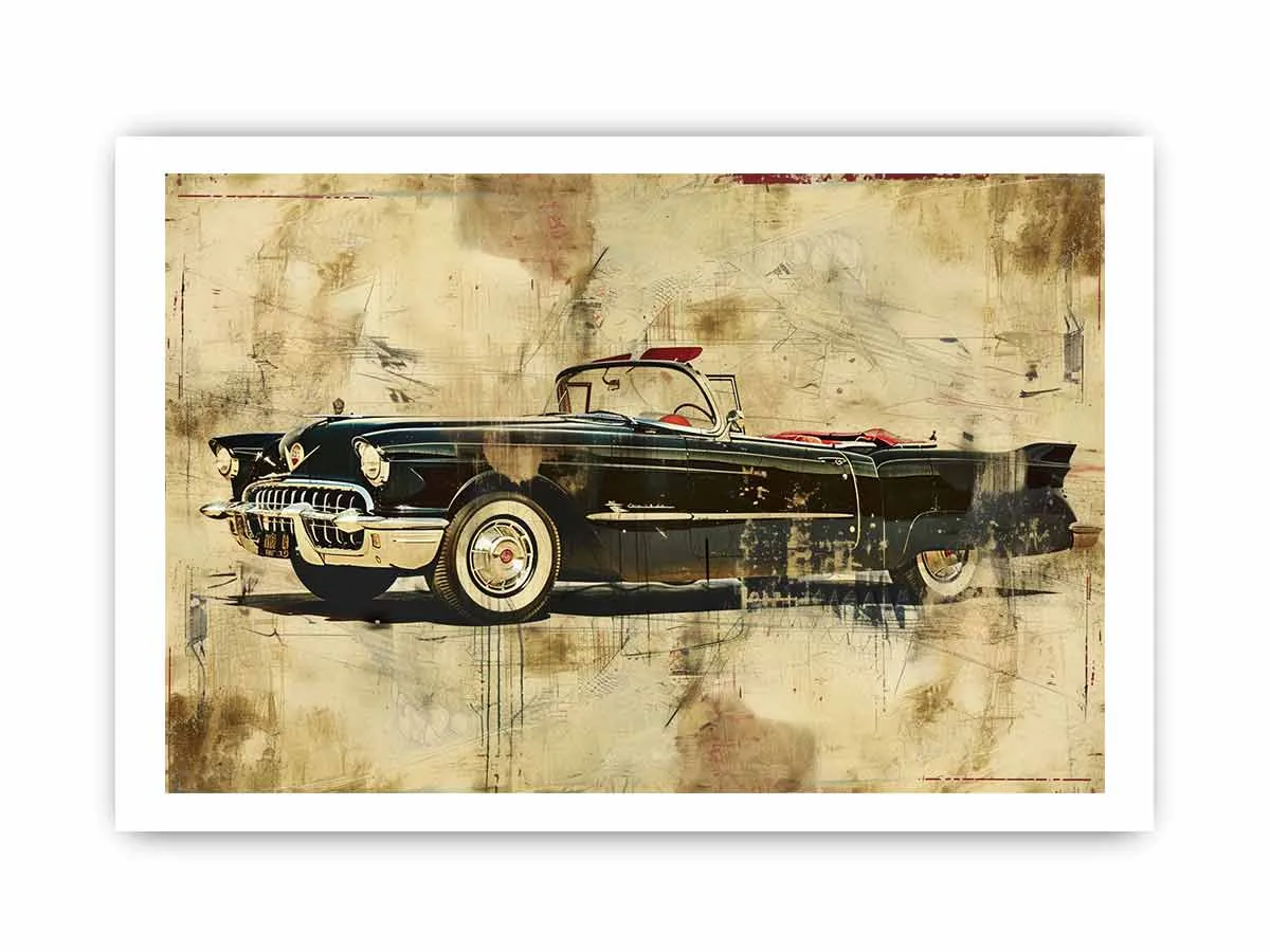 Vintage Car Framed Print - High-Quality, Ready-to-Hang Art