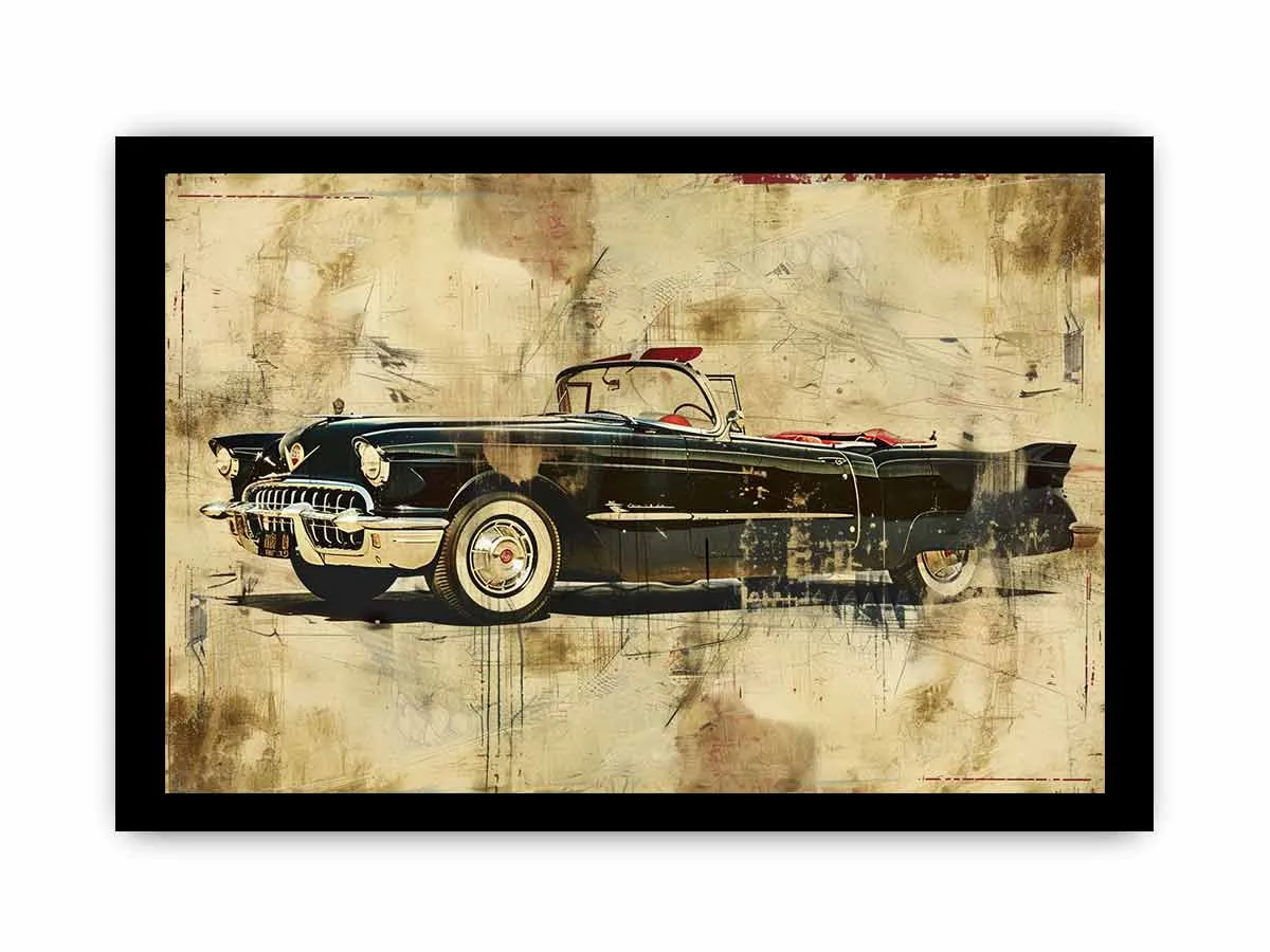 Vintage Car Framed Print - High-Quality, Ready-to-Hang Art