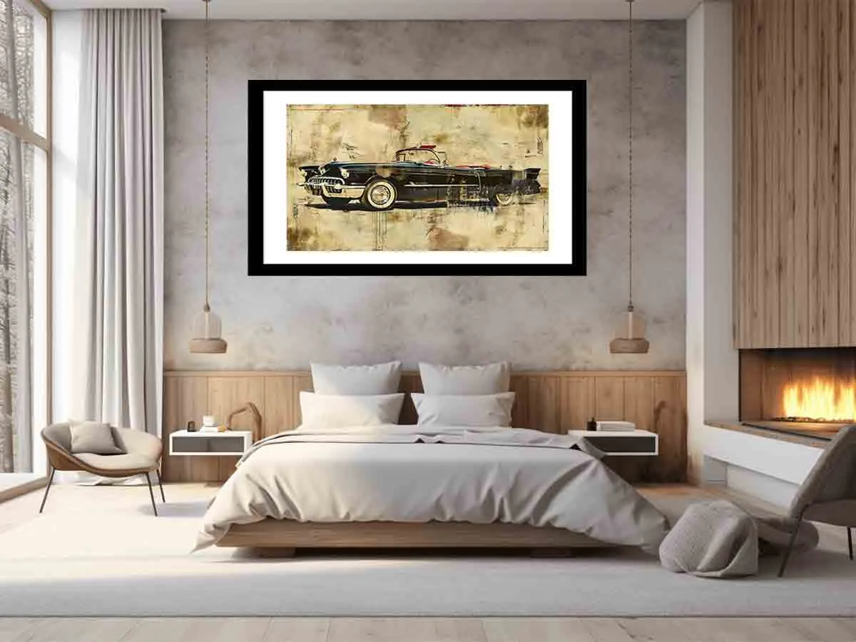 Vintage Car Framed Print - High-Quality, Ready-to-Hang Art