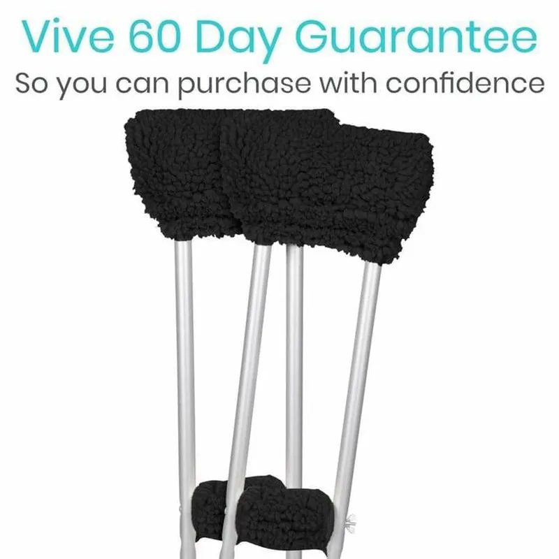 Vive Health Sheepskin Crutch Pads