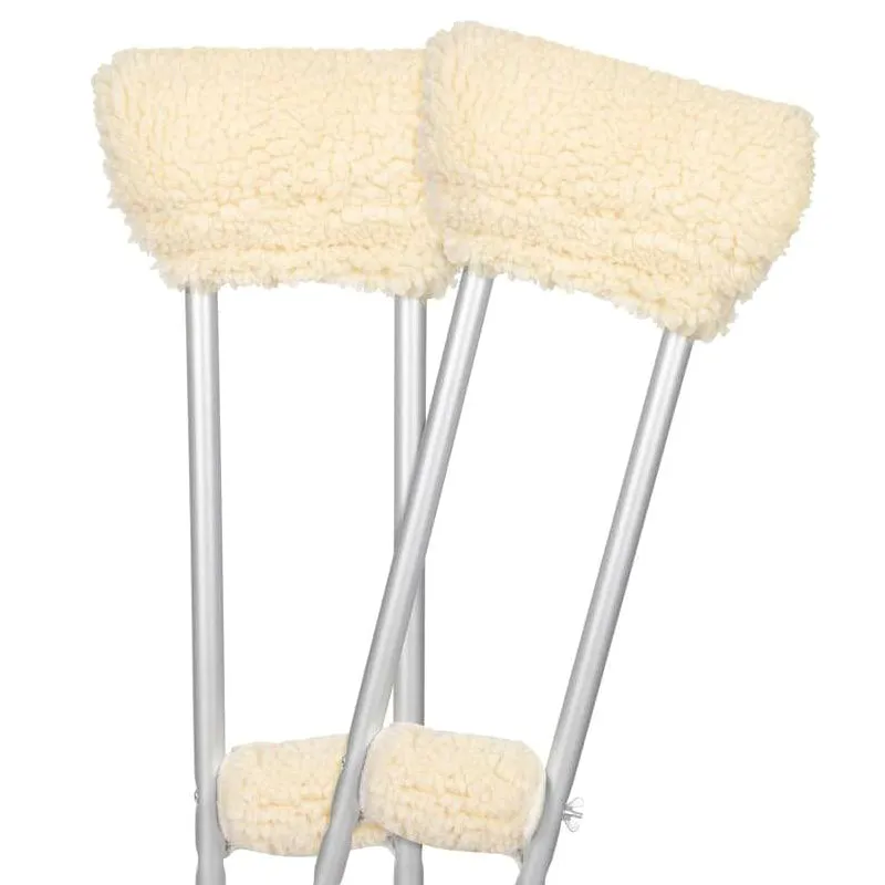 Vive Health Sheepskin Crutch Pads